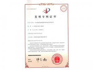Patent certificate
