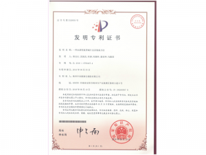 Patent certificate